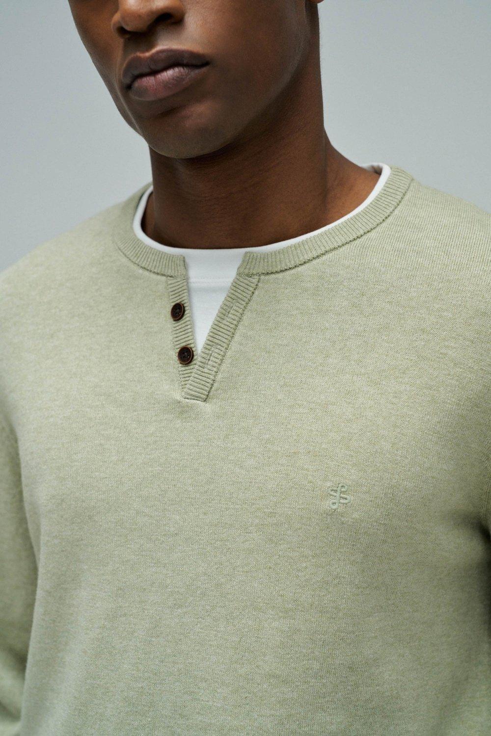 Knitted Jumper, Green, large image number 4