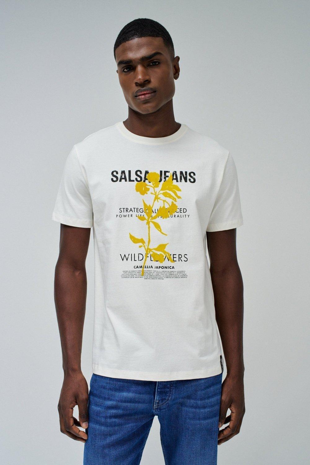 T-Shirt With Print, Pearl, large image number 0