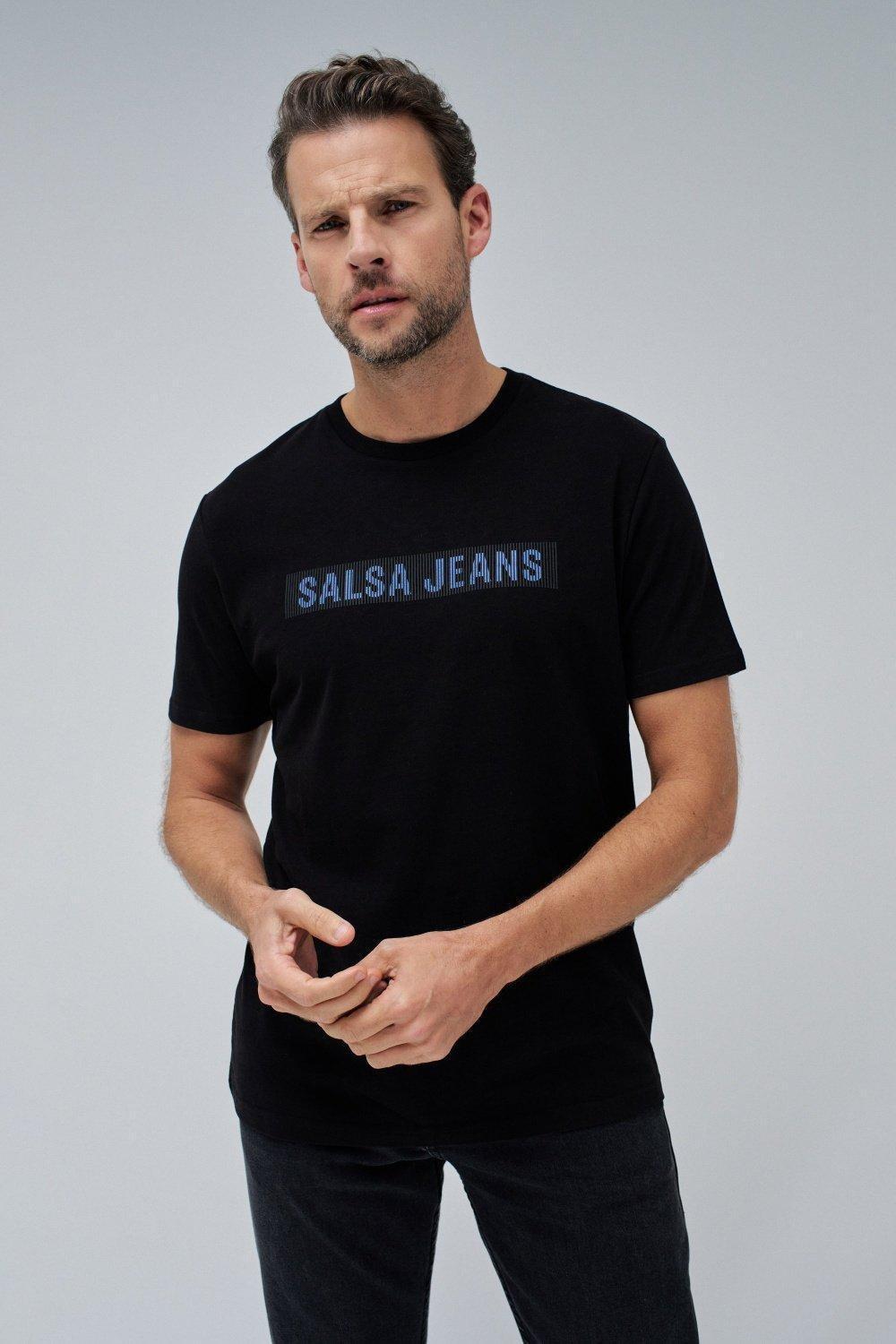 Black Solid Basic Casual T-Shirt, , large image number 0