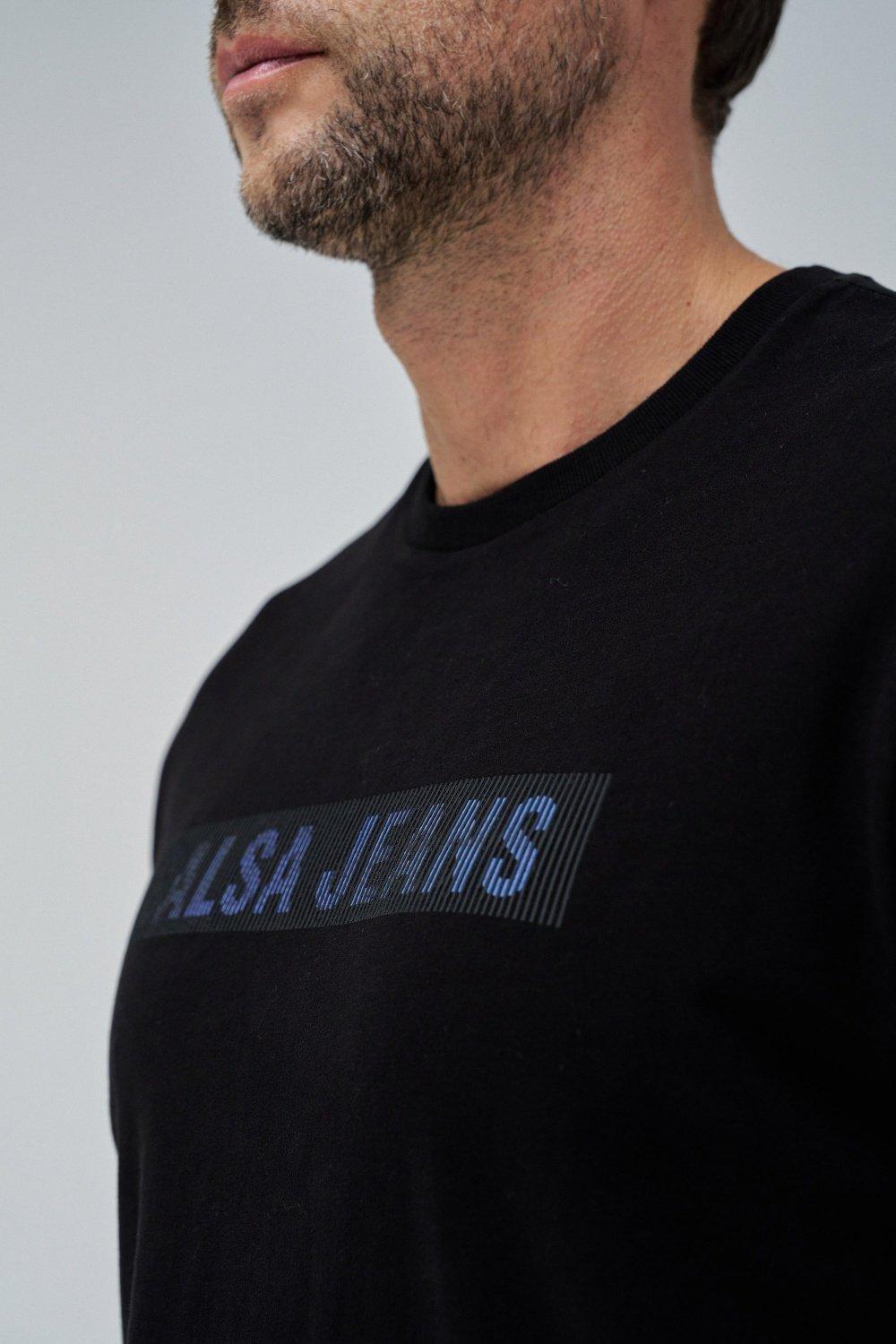 Black Solid Basic Casual T-Shirt, , large image number 4