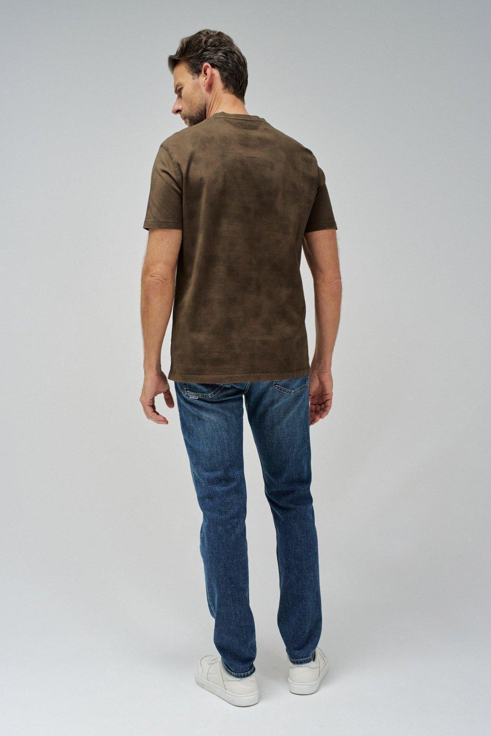 Green Textured Basic T-Shirt, , large image number 1