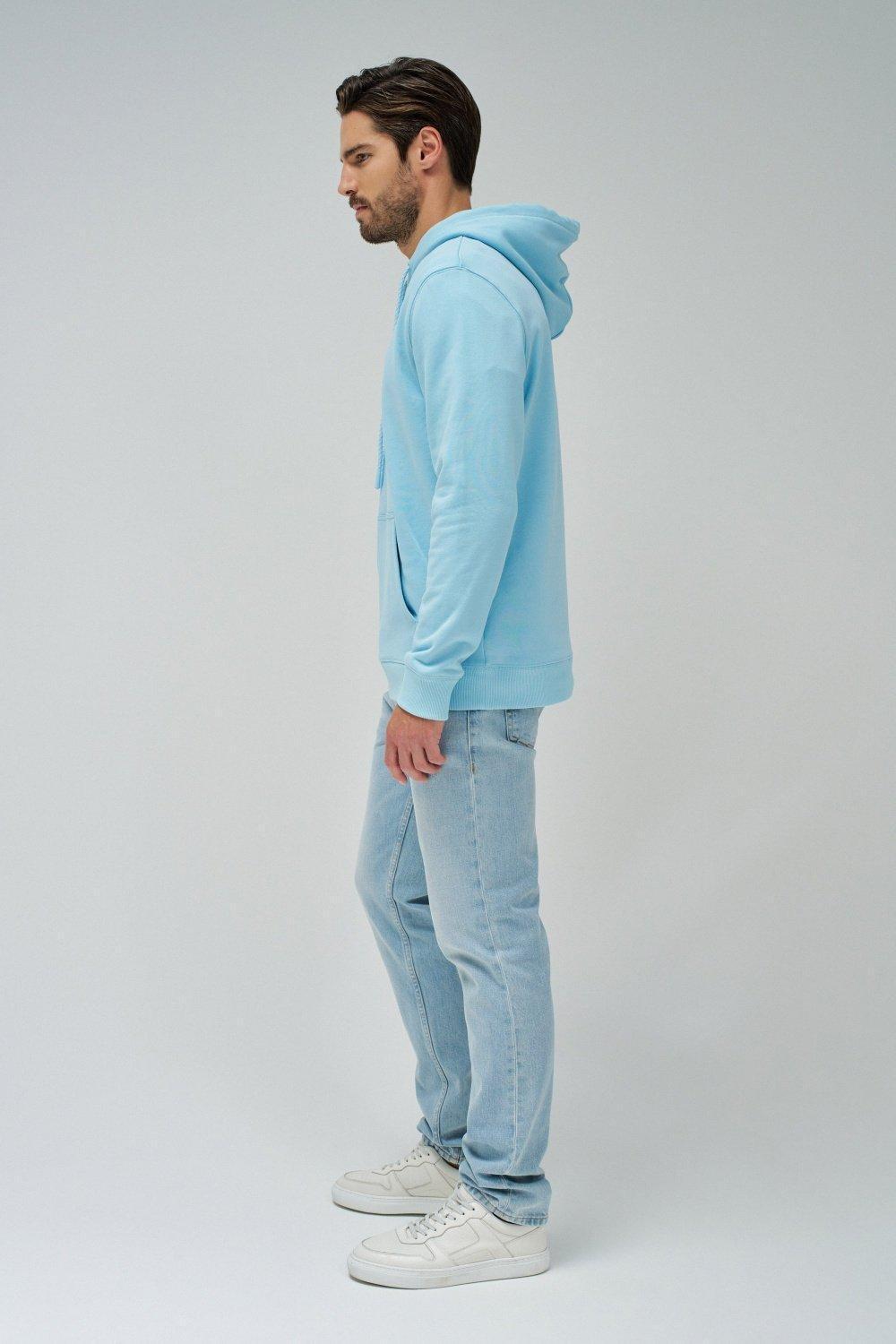 Lilac Solid Casual Hoodie, , large image number 2
