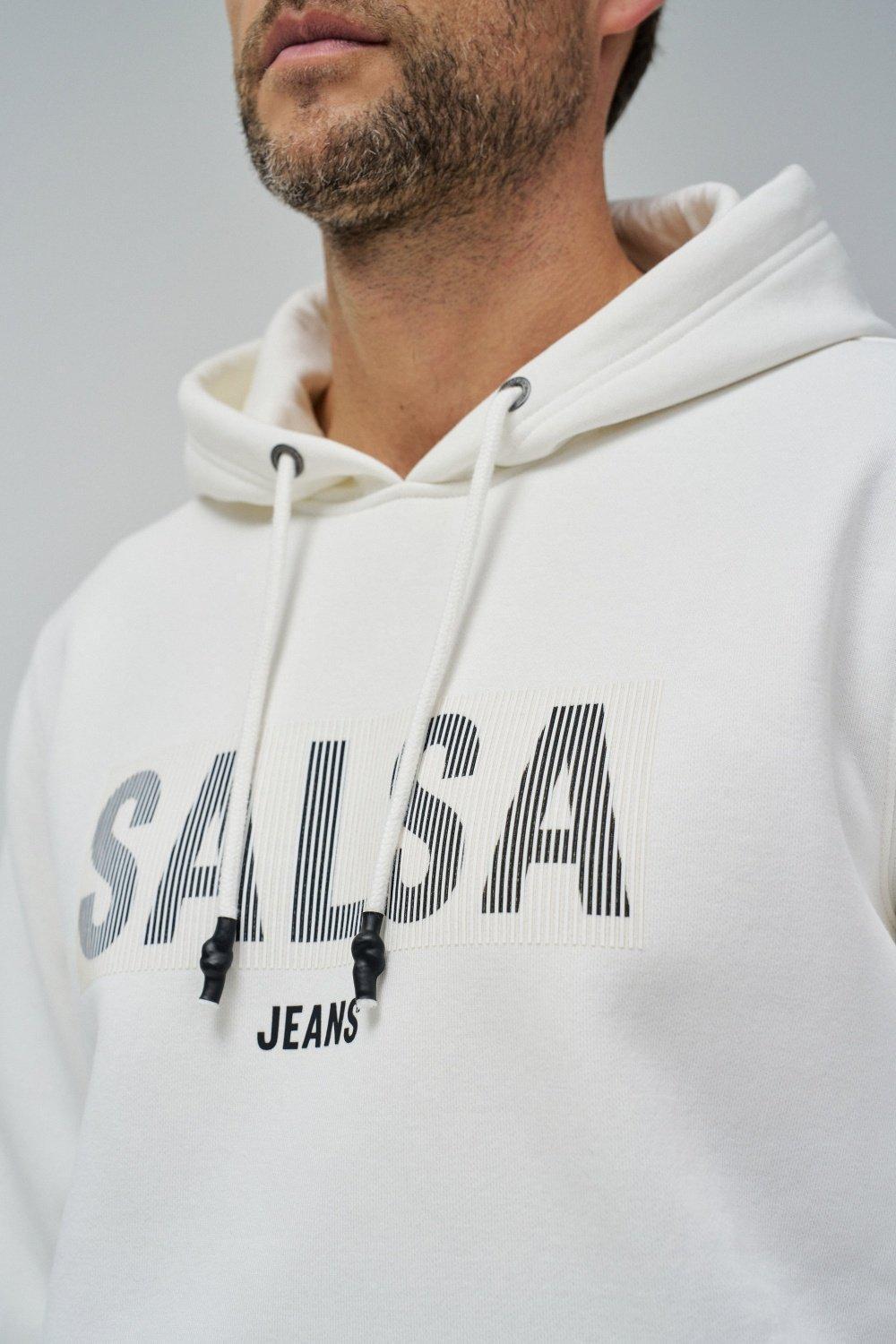 White Solid Novelty Hoodie, , large image number 4