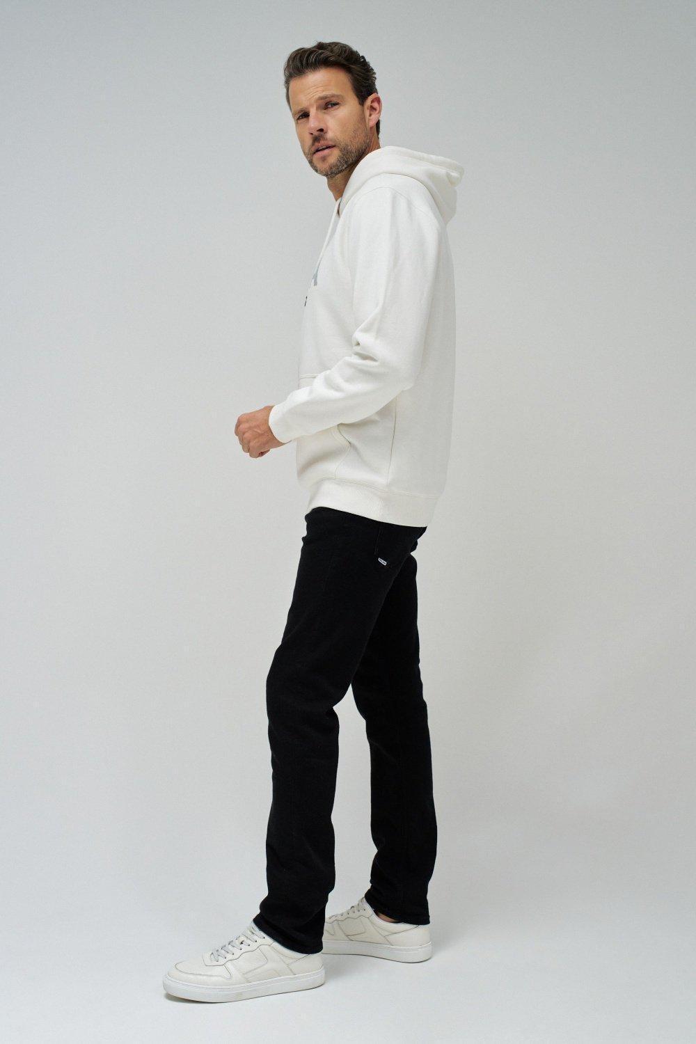 Hoodie With Branding, Pearl, medium