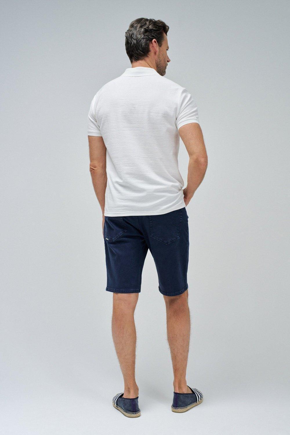 White Textured Polo, , large image number 3
