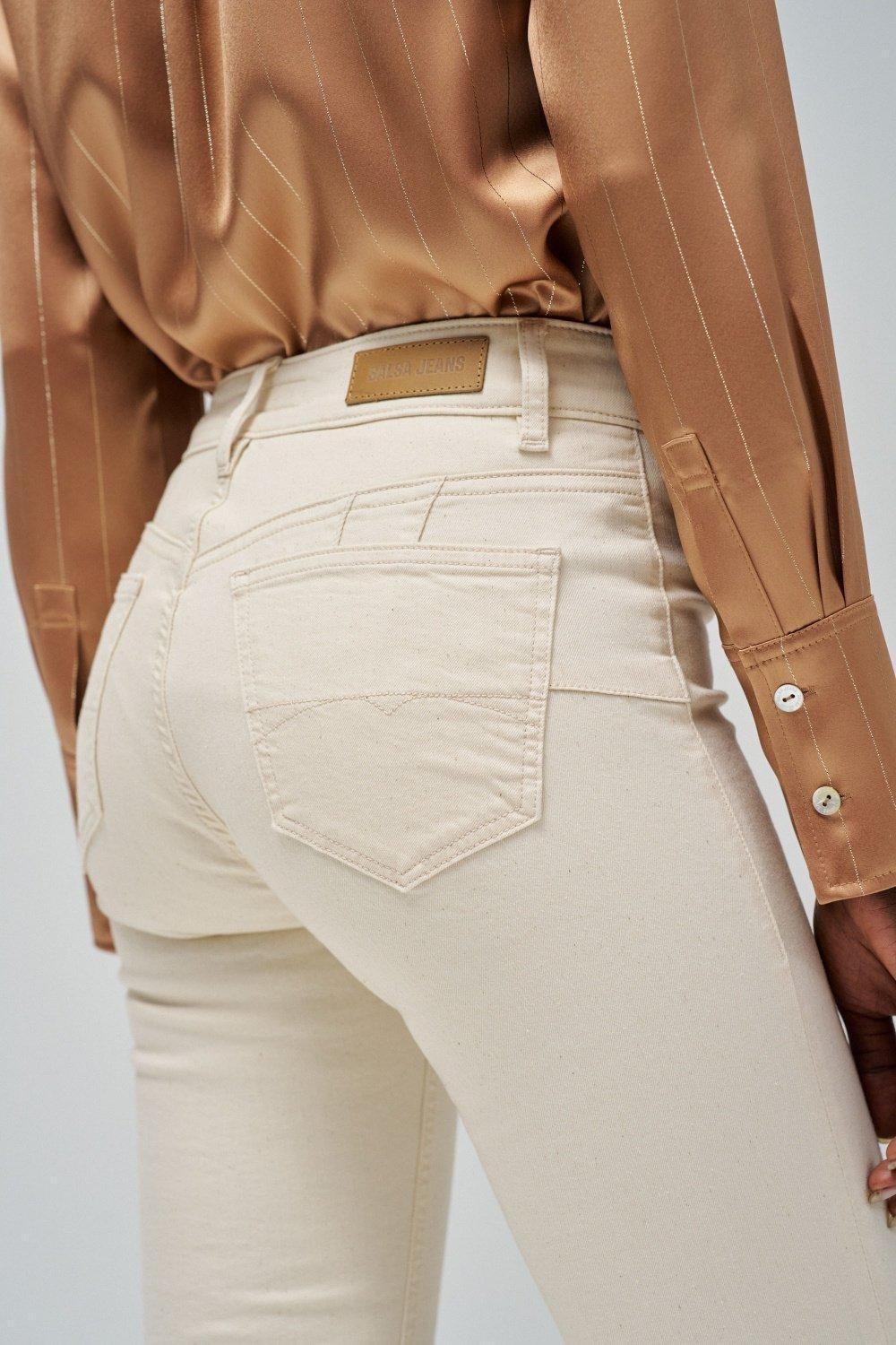 Beige Plain Casual Trousers, , large image number 9