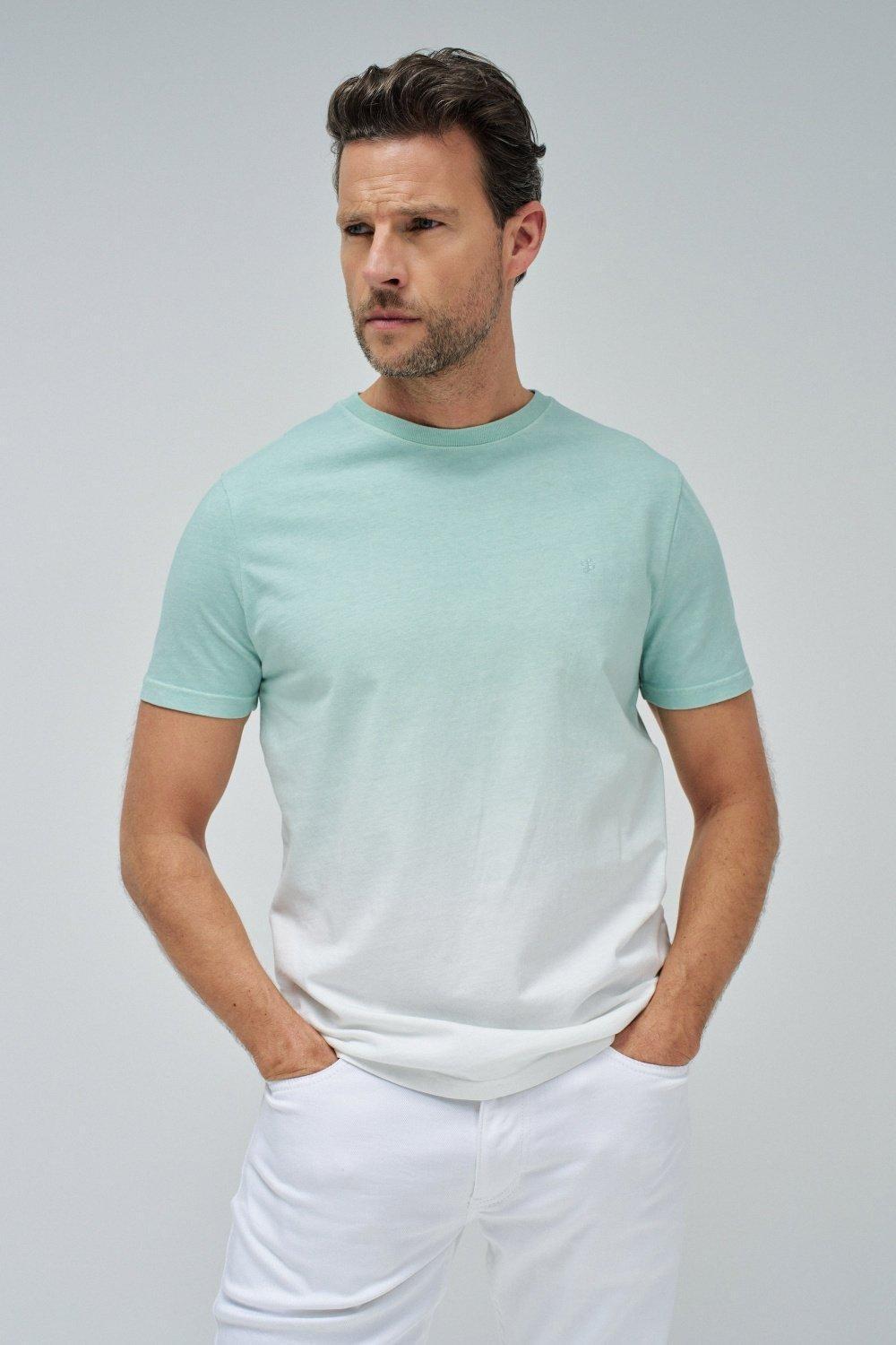 T-Shirt With Degrade Effect, Green, large image number 0