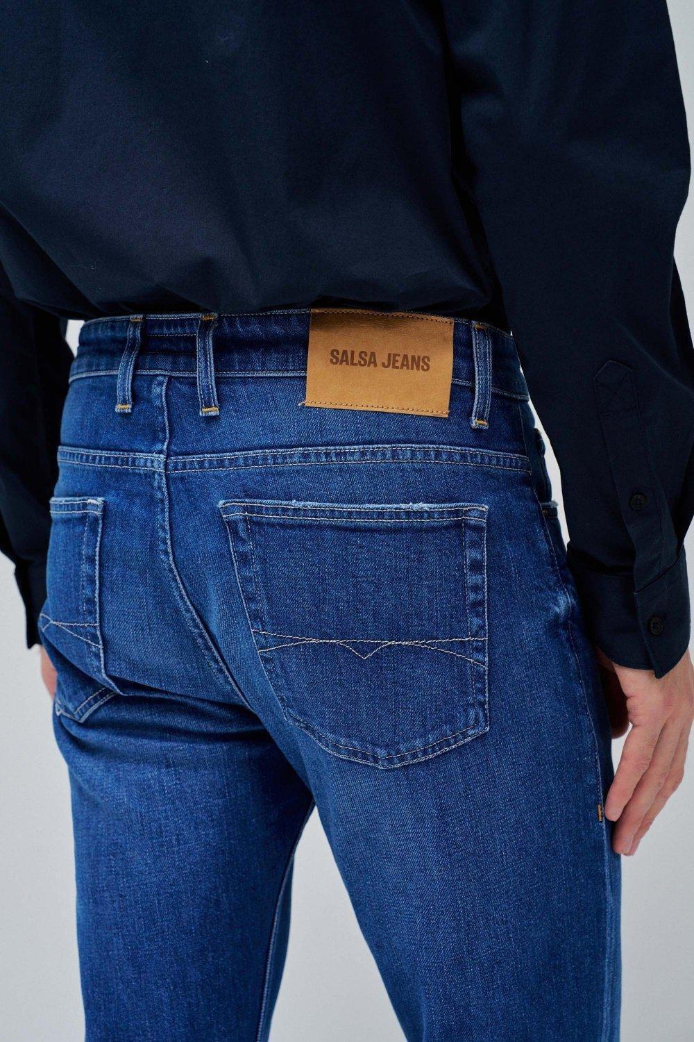 Slim Fit Jeans, Blue, large image number 4