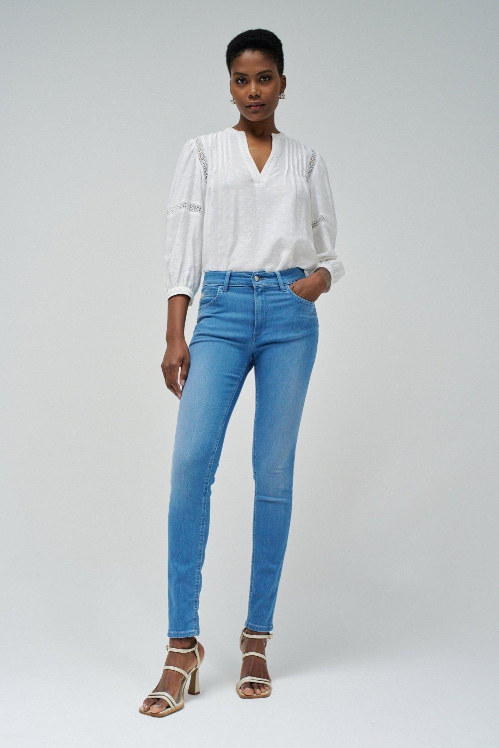 Jeans Destiny Push Up Skinny, Blue, large image number 1