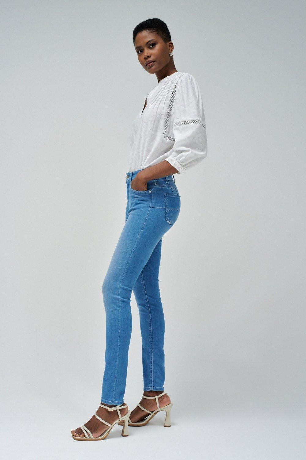 Jeans Destiny Push Up Skinny, Blue, large image number 2