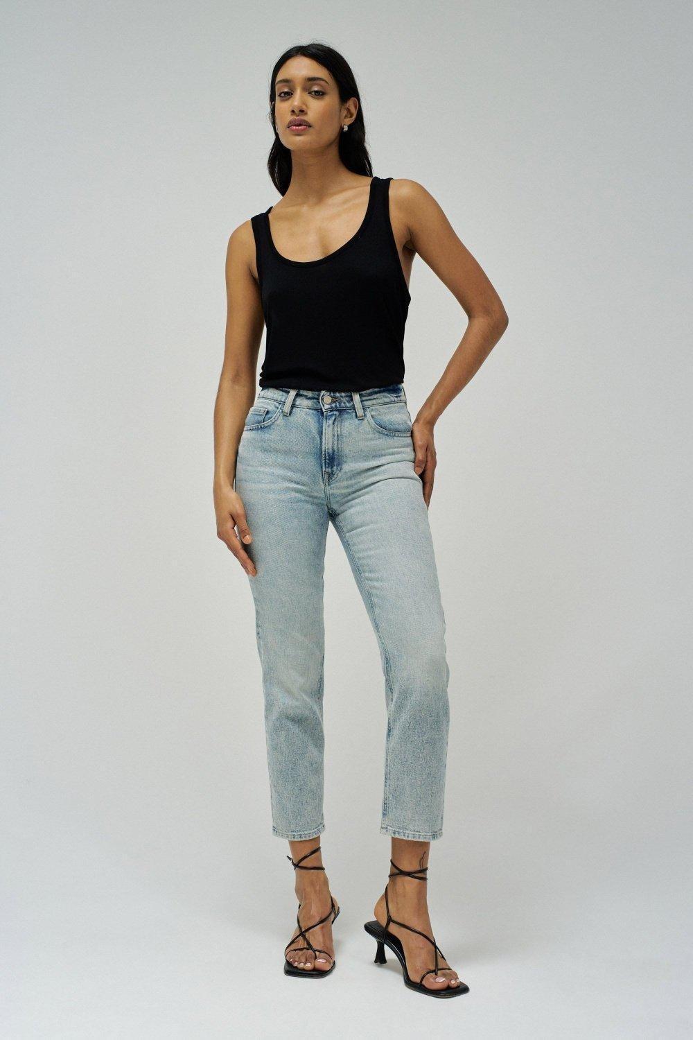 True Cropped Slimjeans, Blue, medium