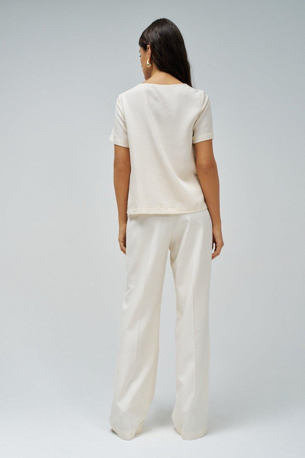 Lightdenim Blouse, Cream, large image number 3