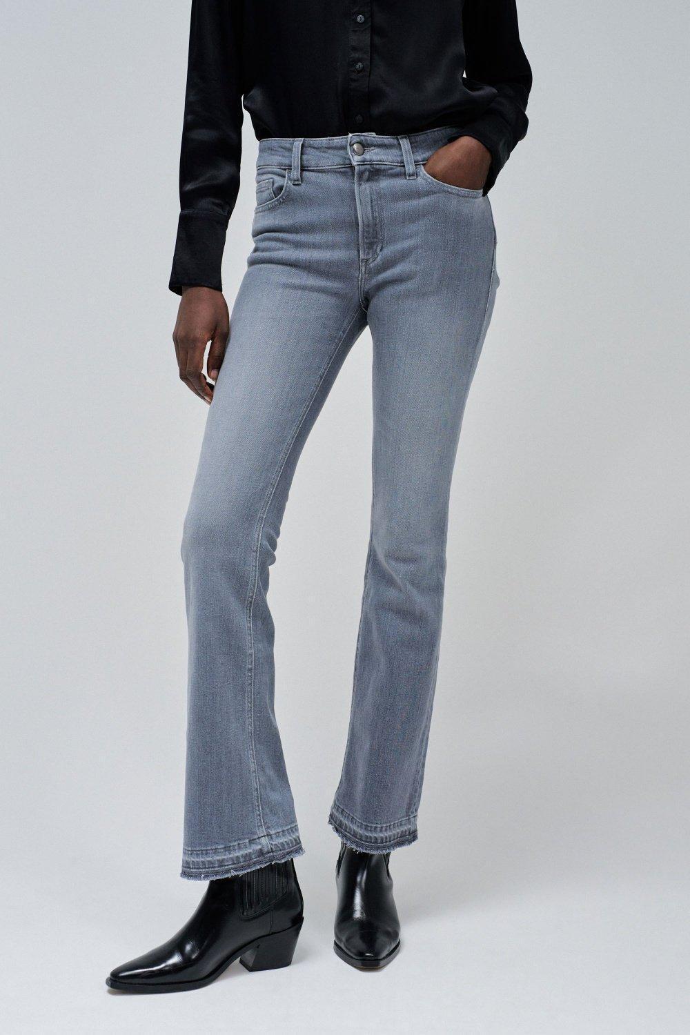 Gray Plain Casual Trousers, , large image number 0