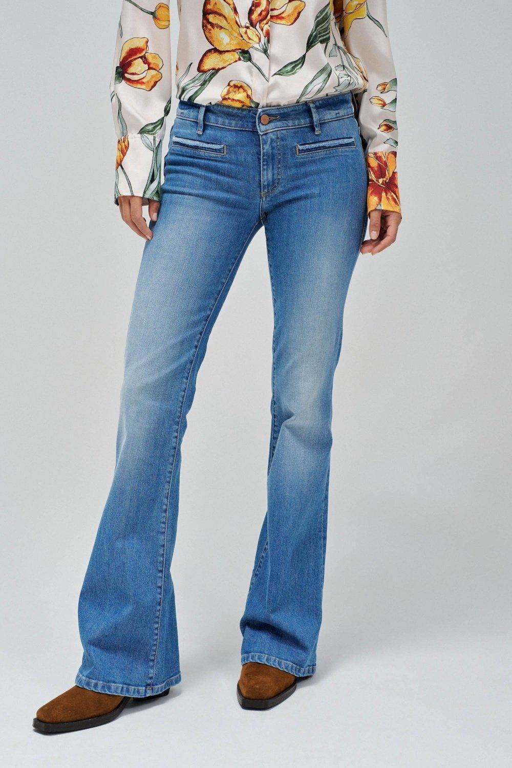 BLUE WONDER PUSH UP FLARE JEANS, , medium