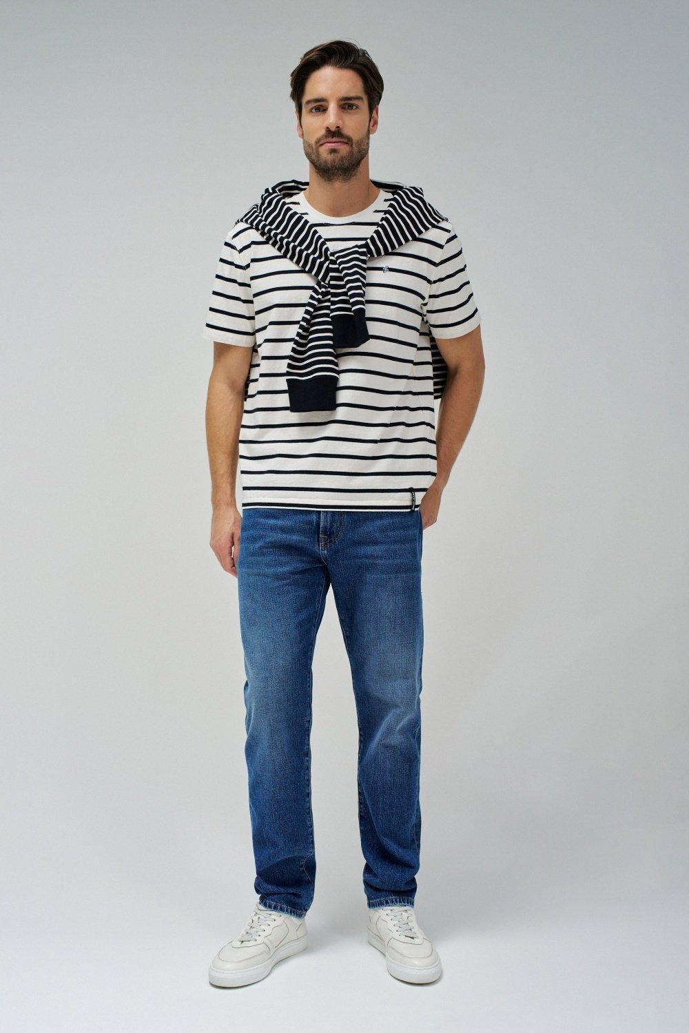 Trousers Straight&nbsp;, Blue, medium