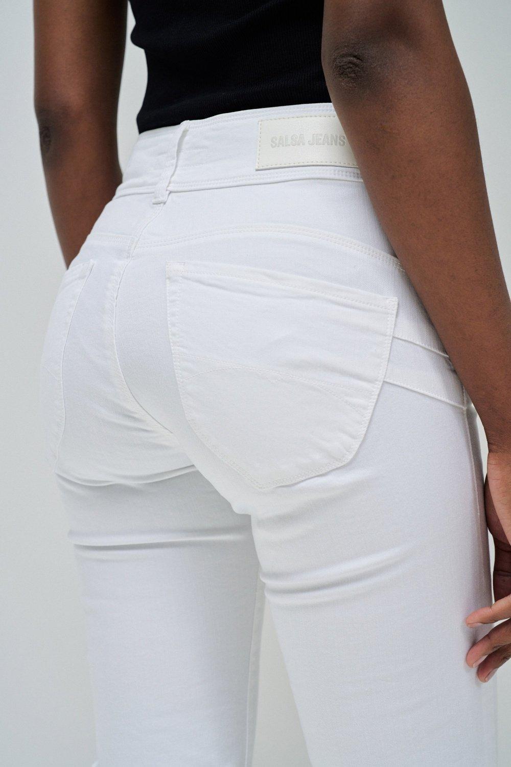 Jeans Secret Push In Straight, White, large image number 4