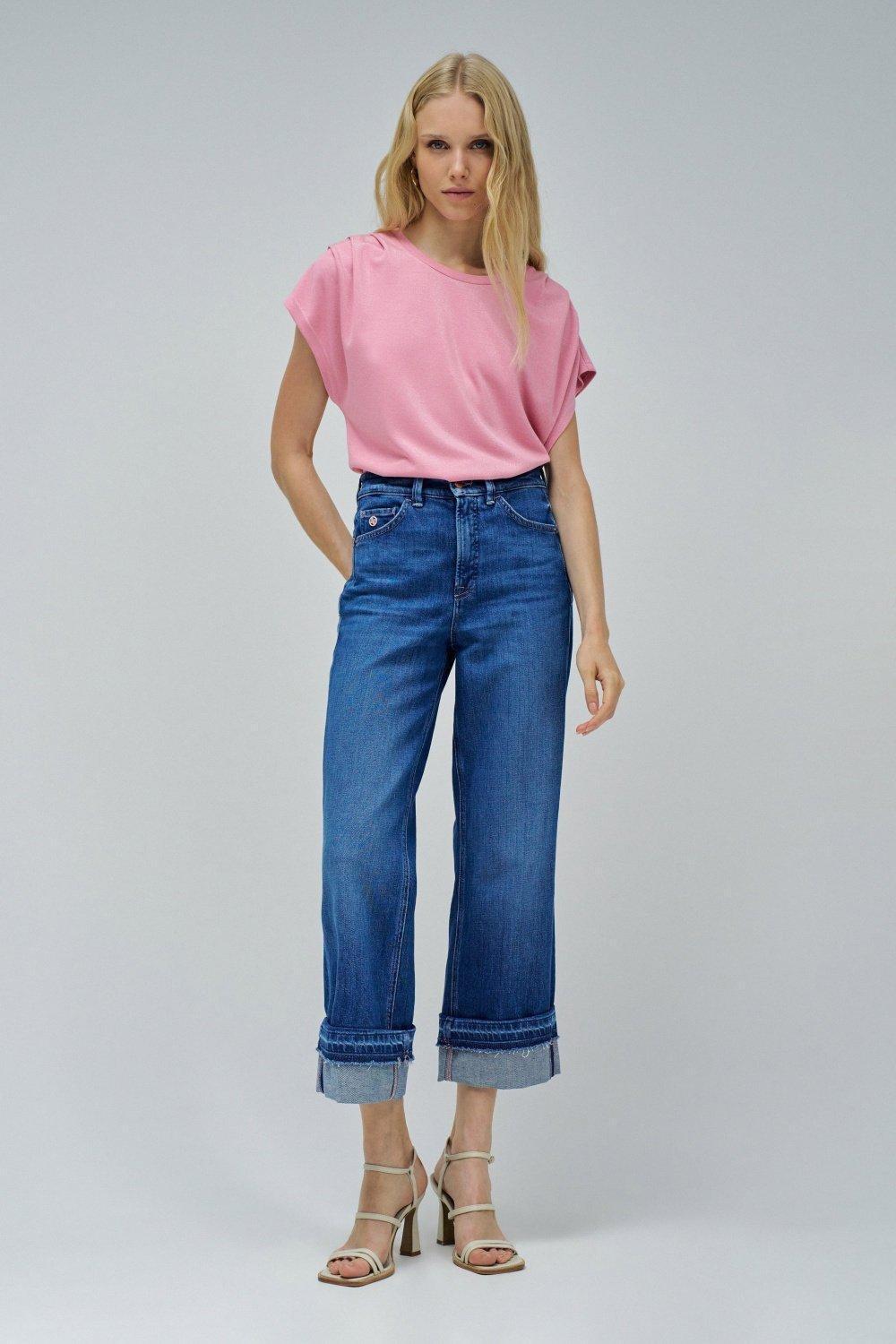 T-Shirt With Shine, Pink, large image number 1