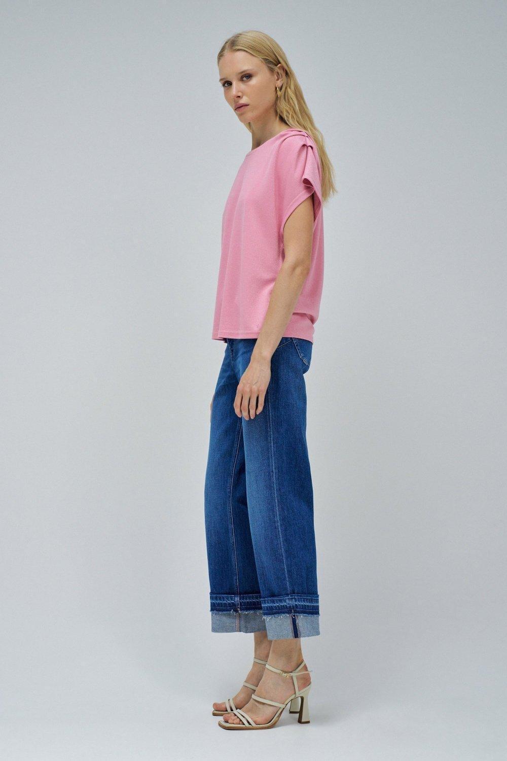 T-Shirt With Shine, Pink, large image number 2