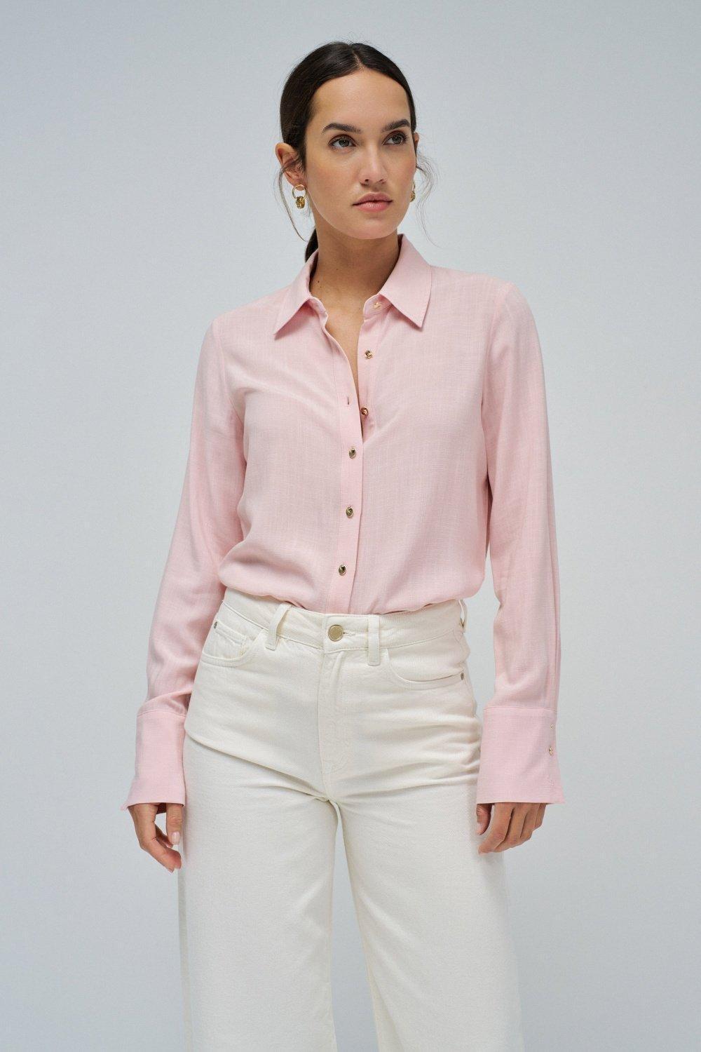 Regular Fit Shirt, Pink, large image number 0