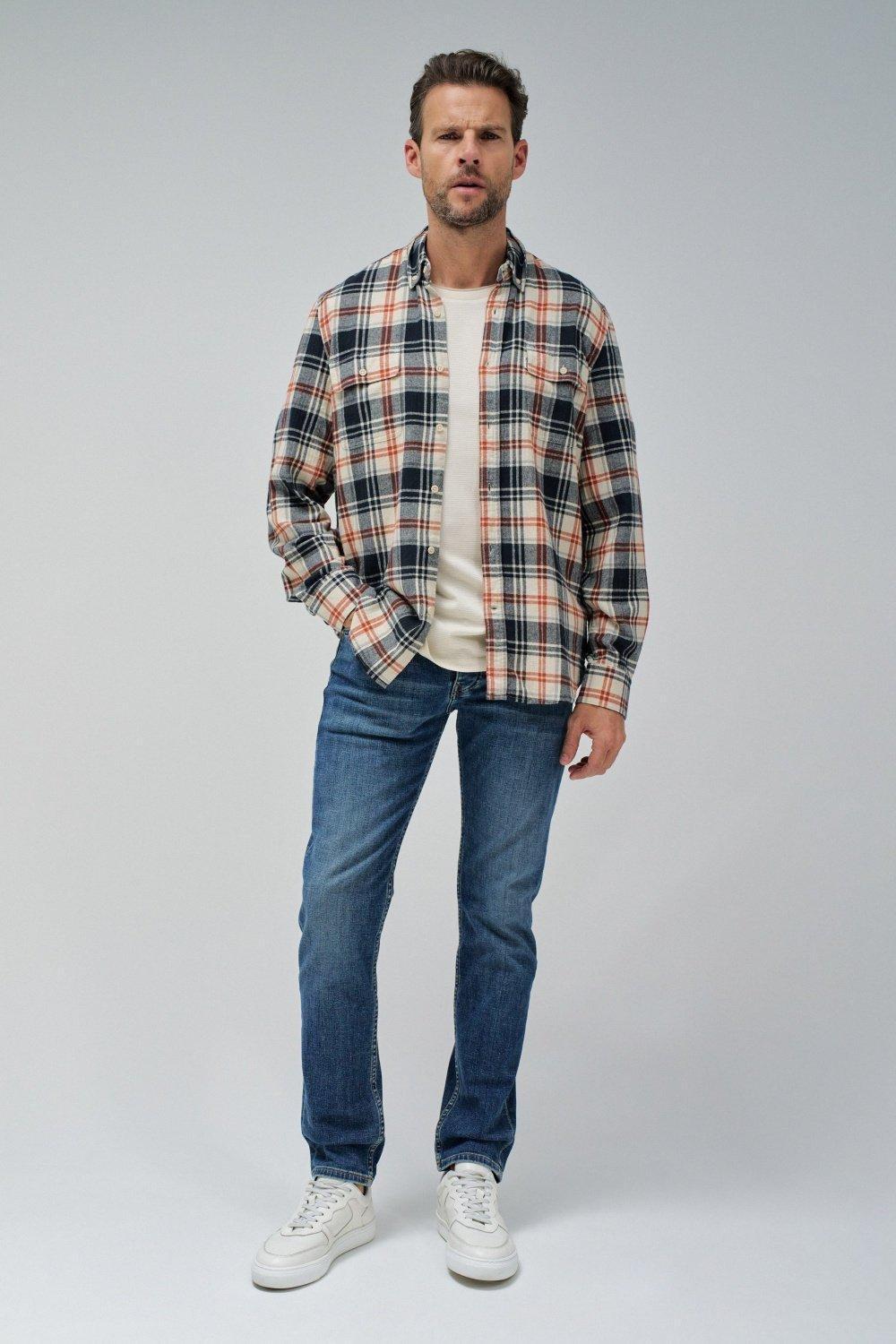 Blue Slim Ankle-Length Jeans, , large image number 1