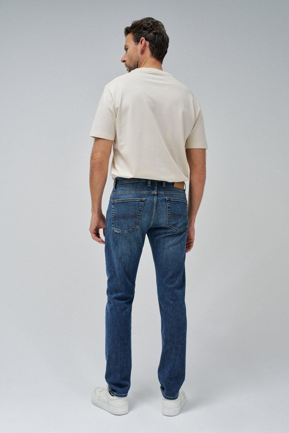 Blue Slim Ankle-Length Jeans, , large image number 3