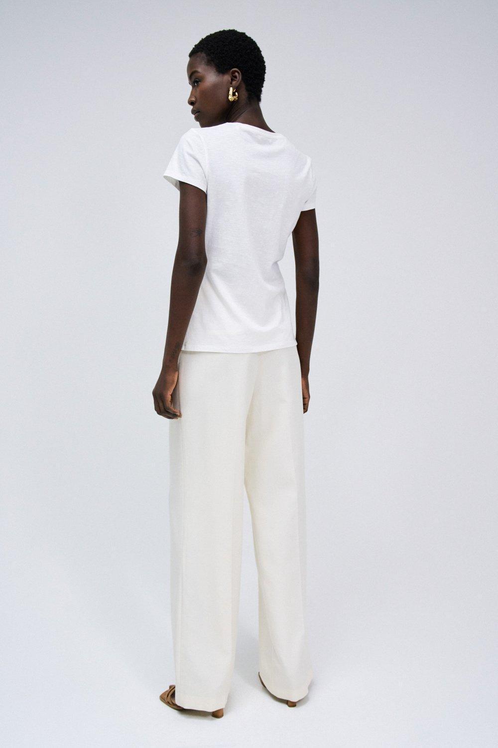 White T-Shirt With Print, , large image number 3