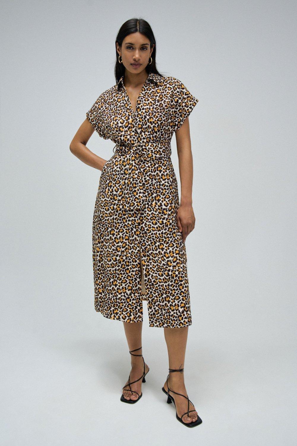 Beige Printed Maxi Dress, , large image number 1