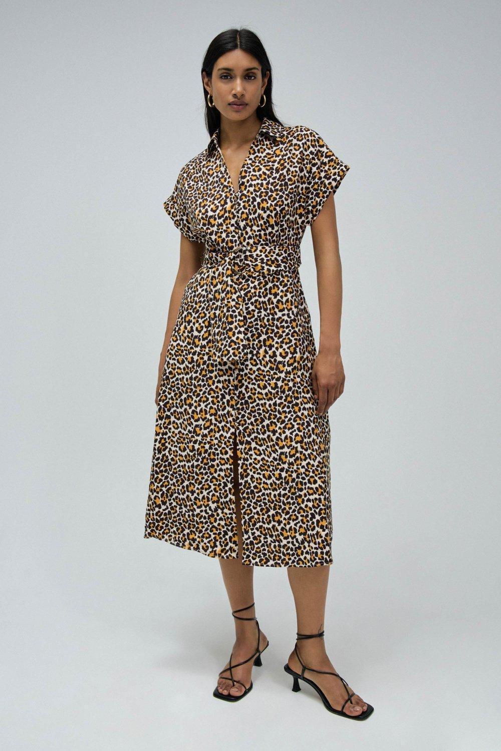 Printed Maxi Dress, Beige, large image number 0