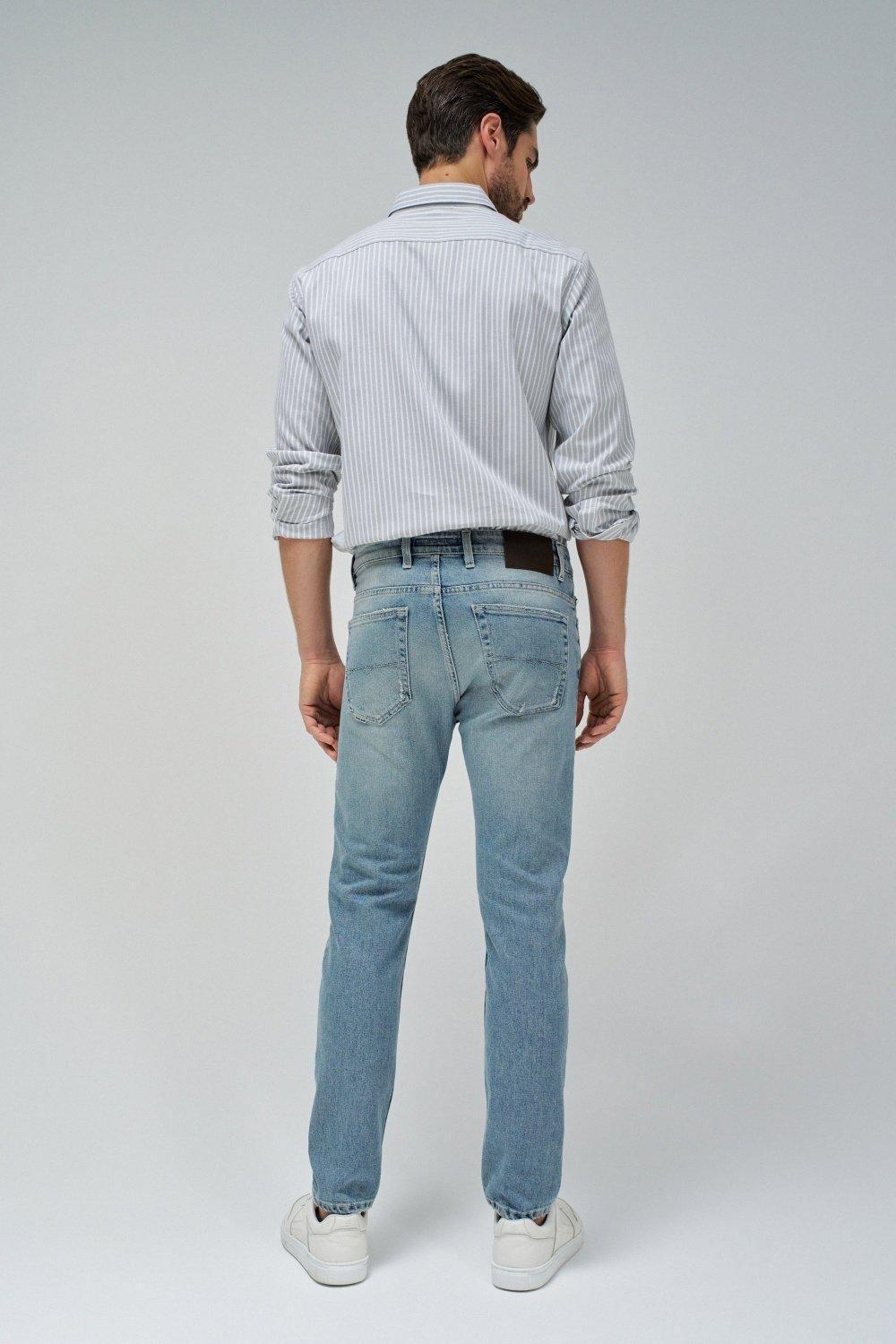 Light Wash Ankle-Length Jeans, , large image number 3