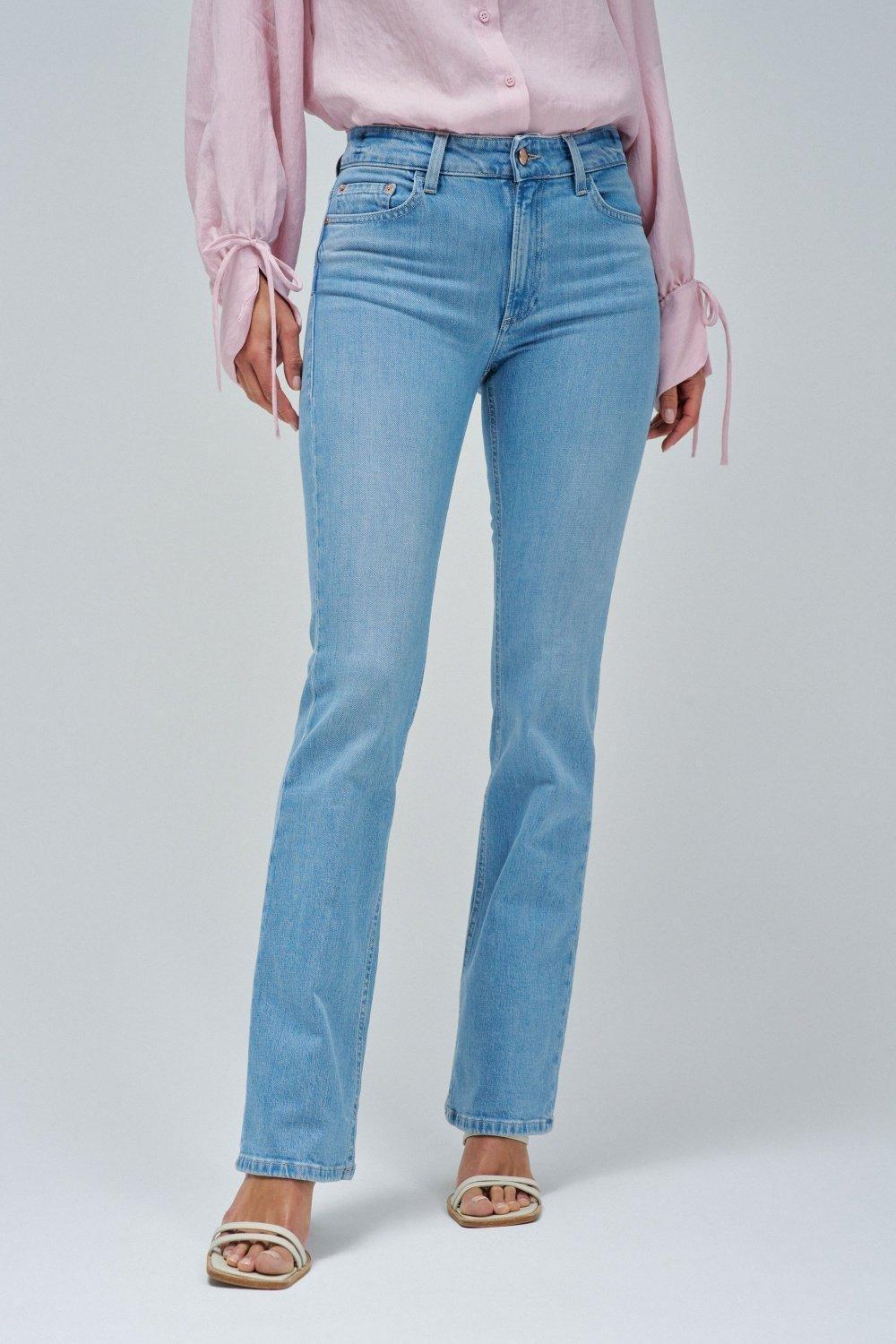 Destiny Push Up Bootcut Jeans, Blue, large image number 0