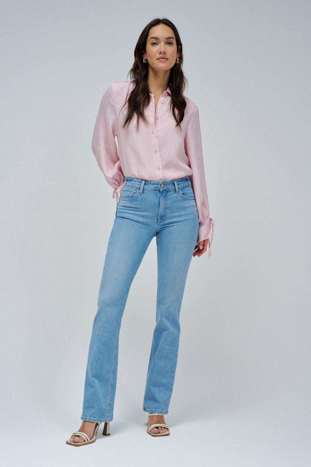 Destiny Push Up Bootcut Jeans, Blue, medium