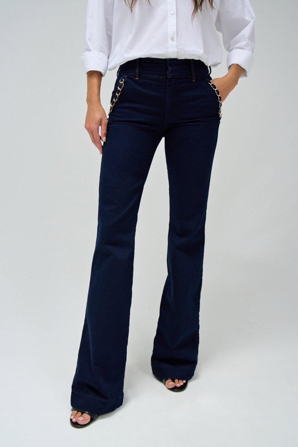 Blue Secret Chino Flare, , large image number 1