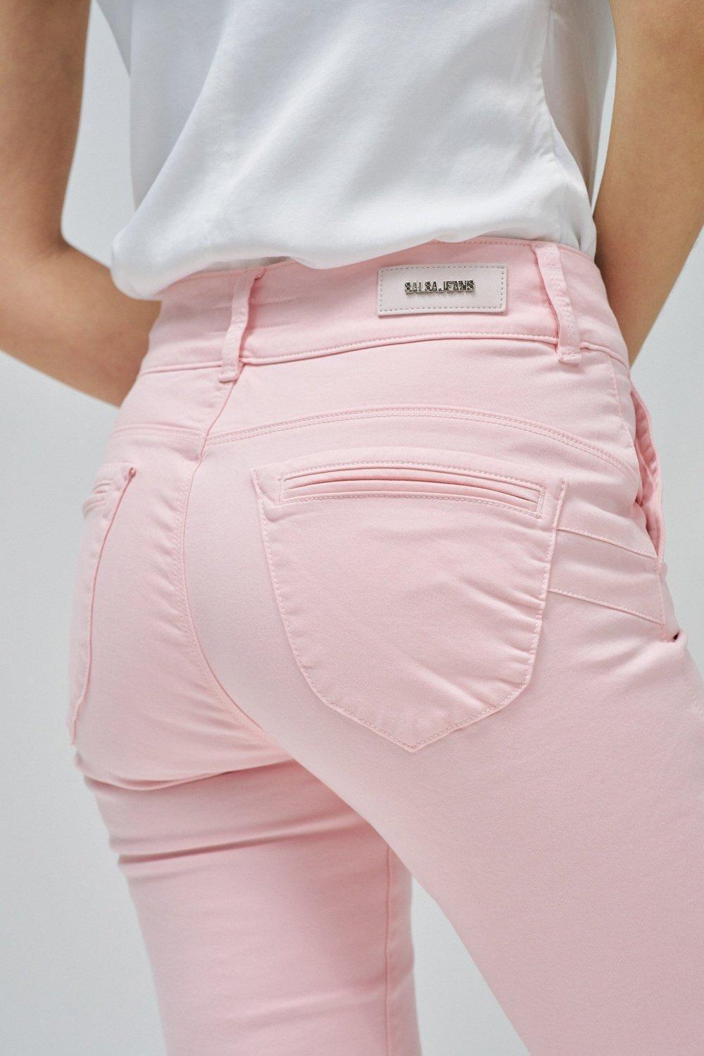 White Denim Ankle-Length Jeans, , large image number 4