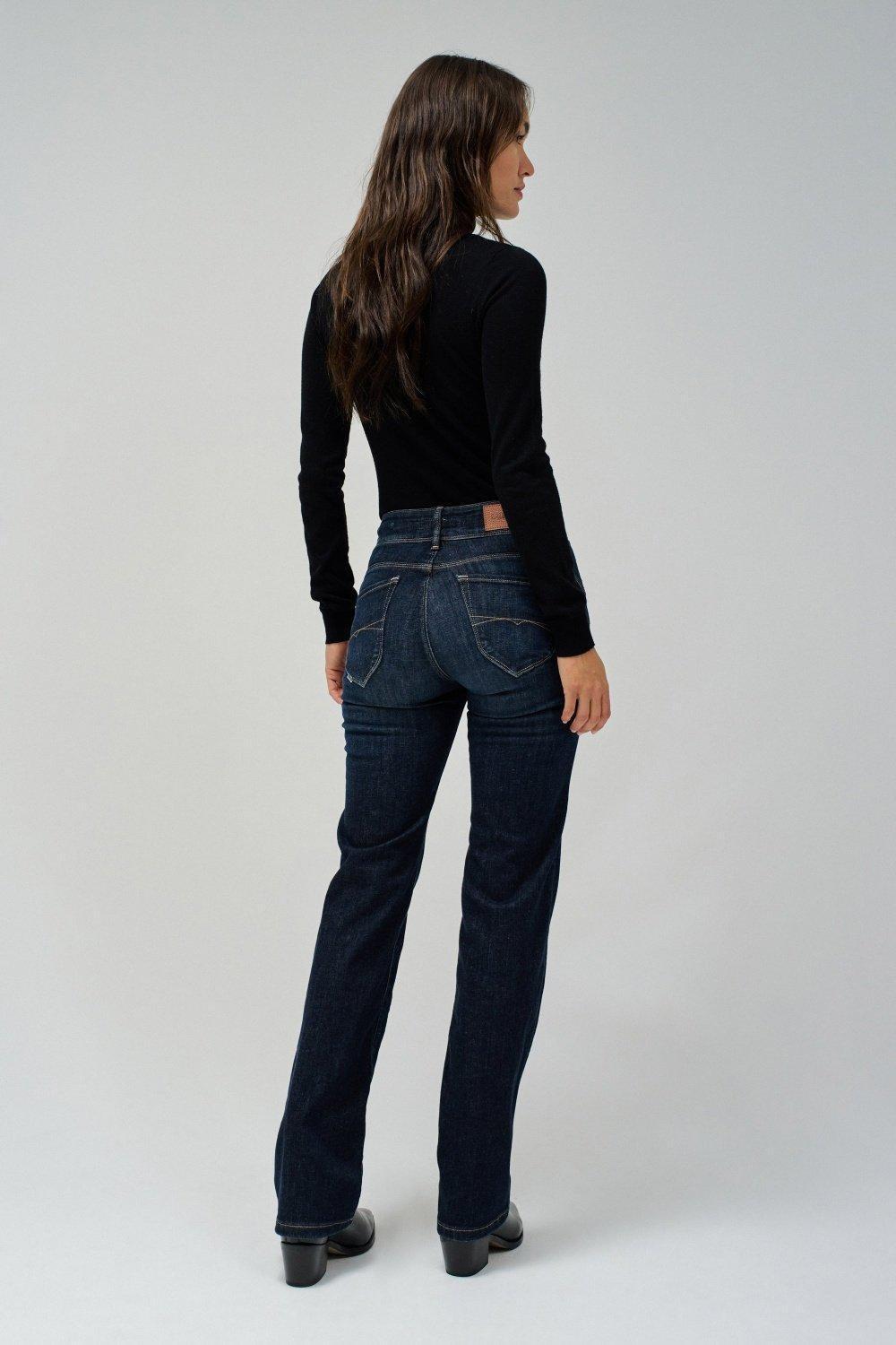 Jeans Secret Push In Straight, Navy, large image number 3