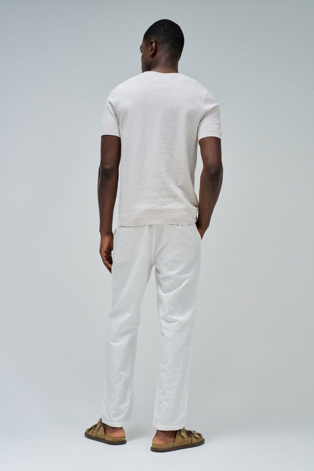 Beige Textured T-Shirt, , large image number 3