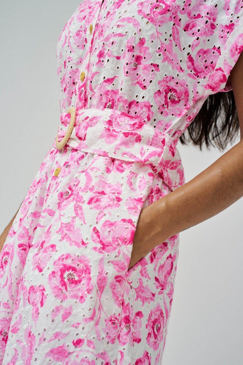 Pink Printed Embroidered, , large image number 4