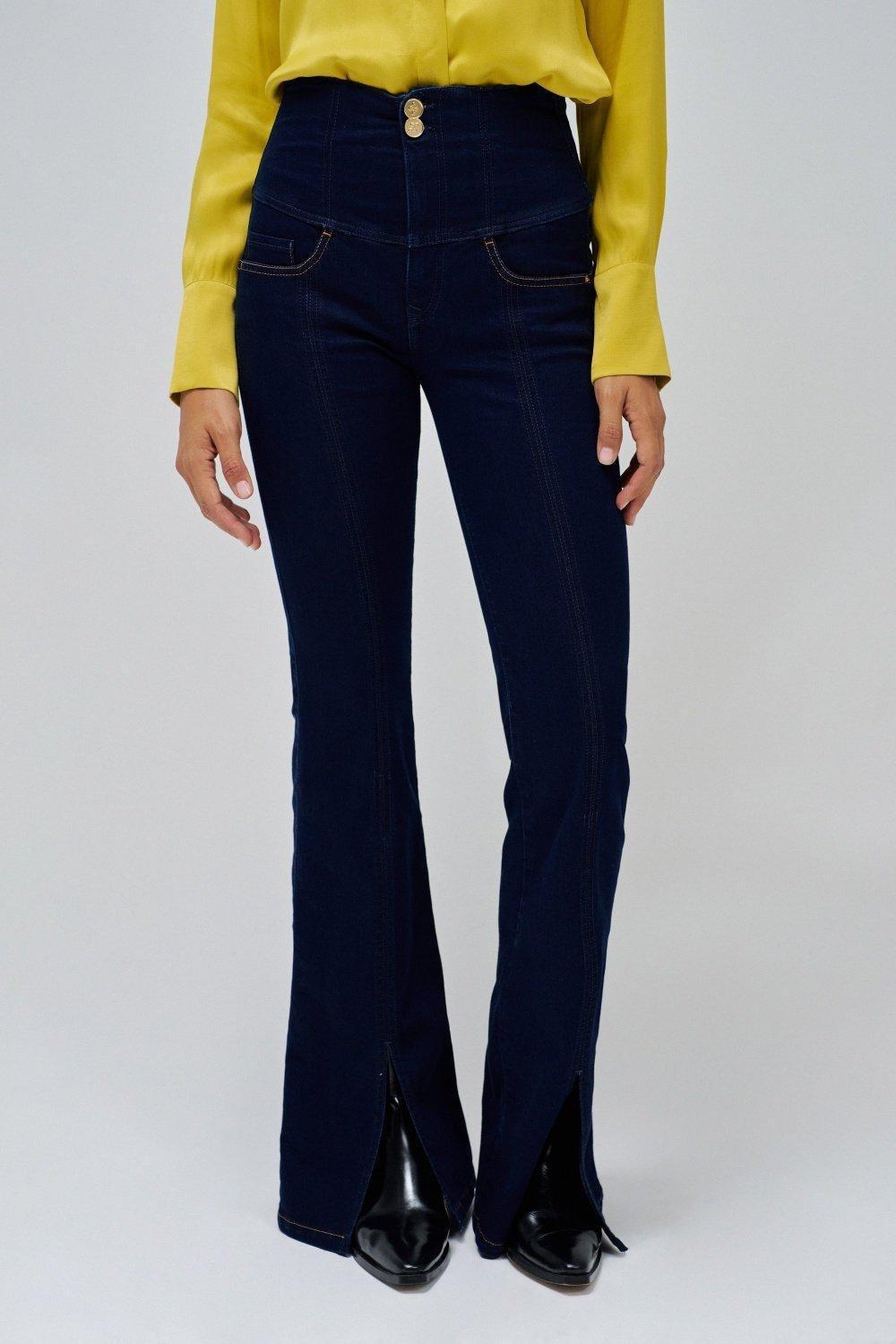 Diva Flare Jeans, Dark Blue, medium