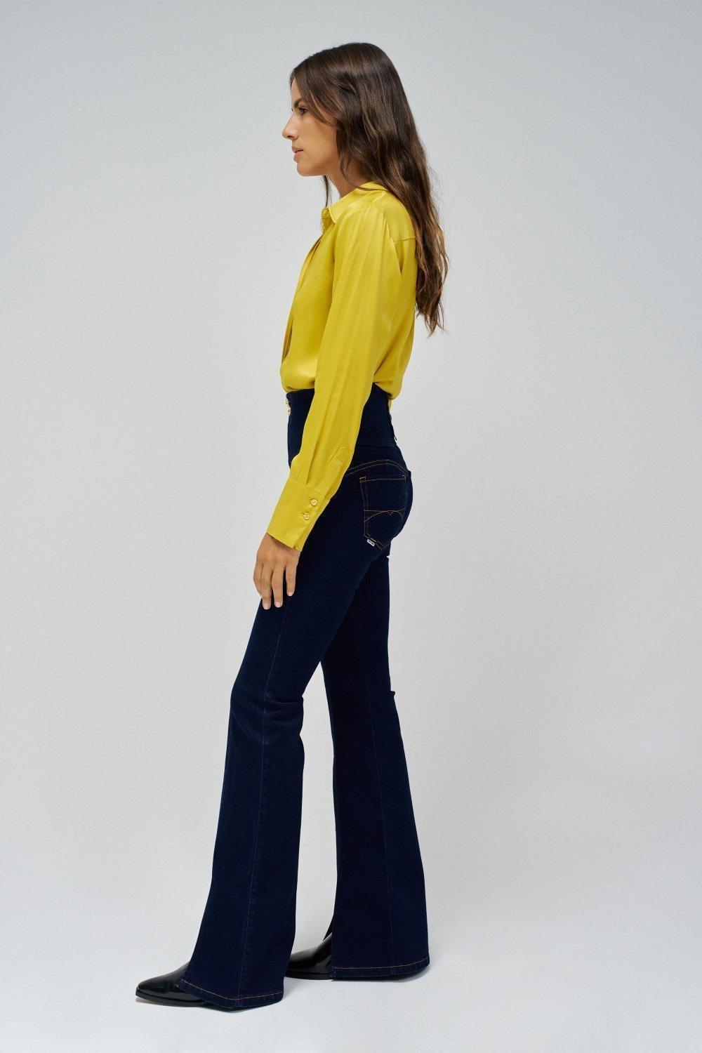 Diva Flare Jeans, Dark Blue, medium