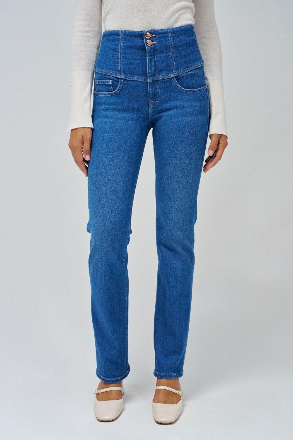 Blue Denim Skinny Ankle-Length, , large image number 0