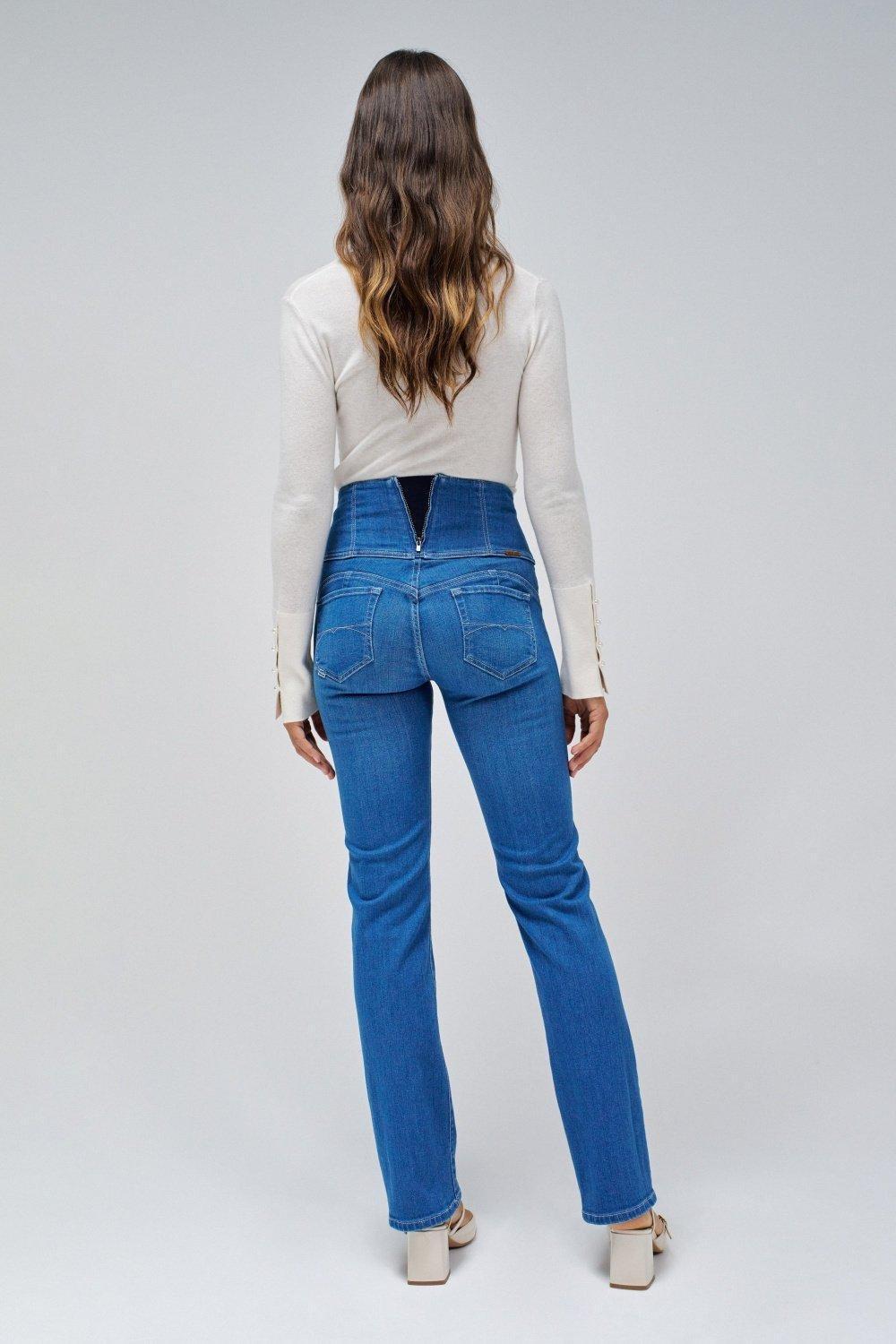 Blue Denim Skinny Ankle-Length, , large image number 3