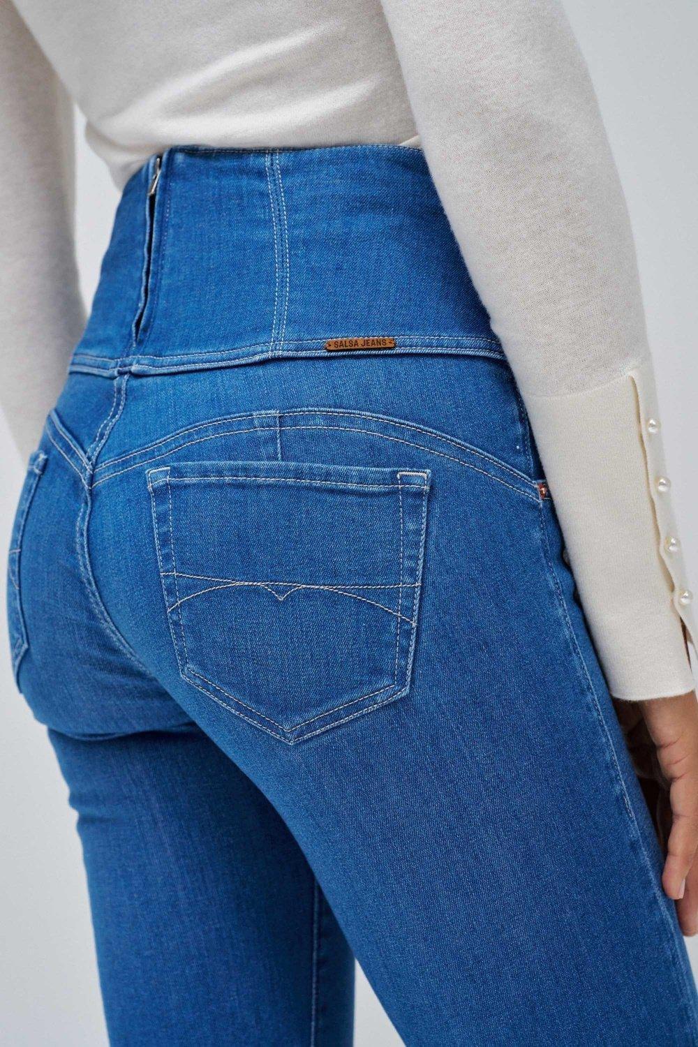 Blue Denim Skinny Ankle-Length, , large image number 4