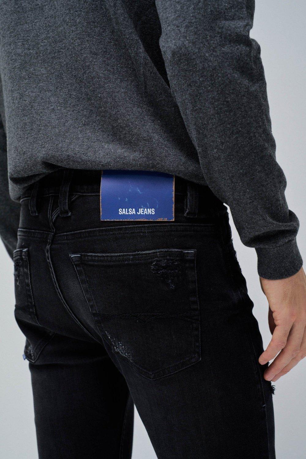 Slim Jeans, Black, large image number 4