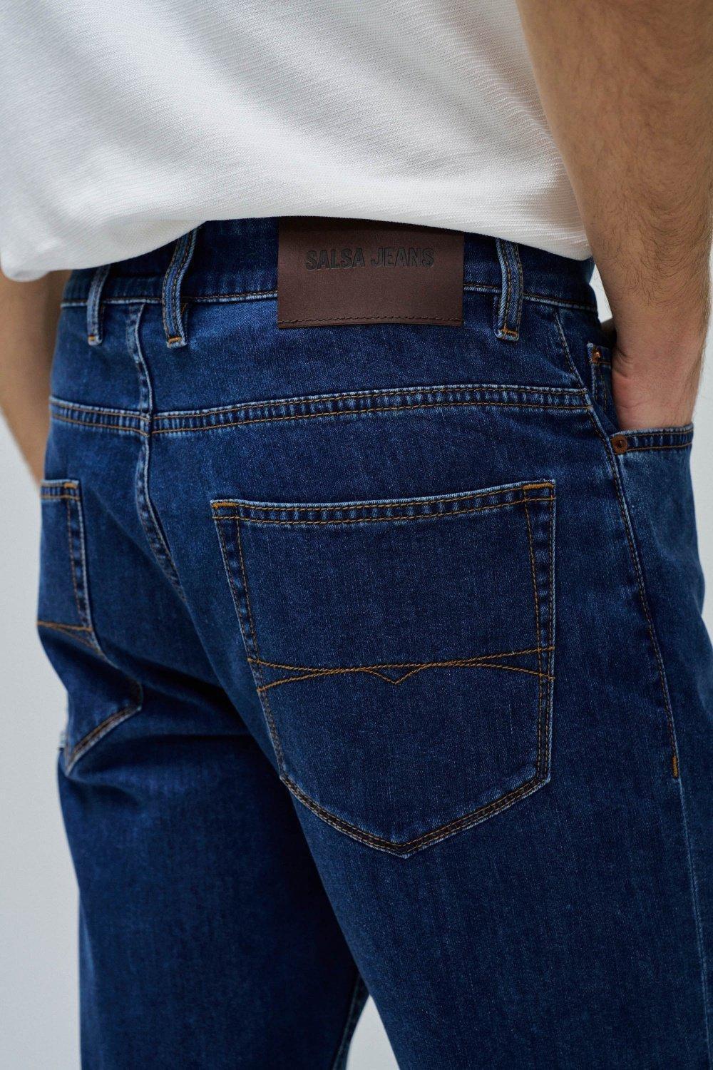 BLUE REGULAR FIT SHORTS, , large image number 4