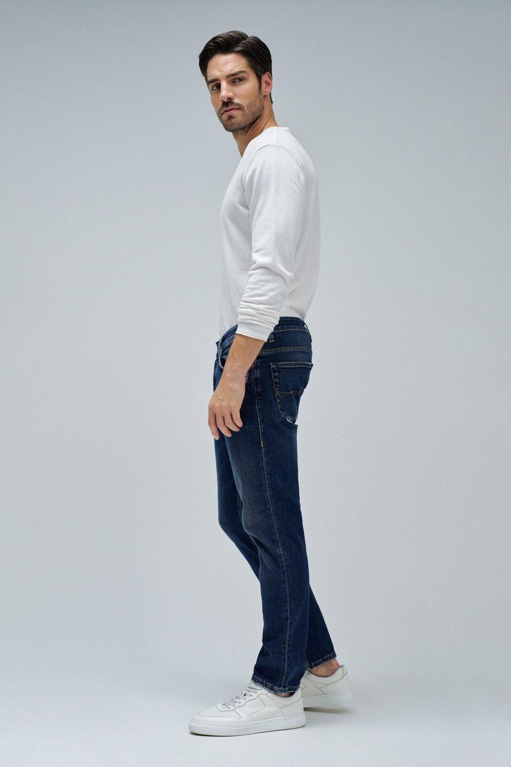 Regular Jeans, Navy, medium