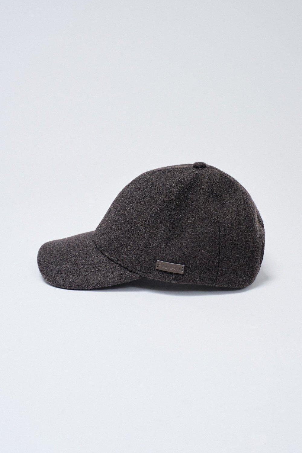 Brown Wool Cap, Brown, large image number 2