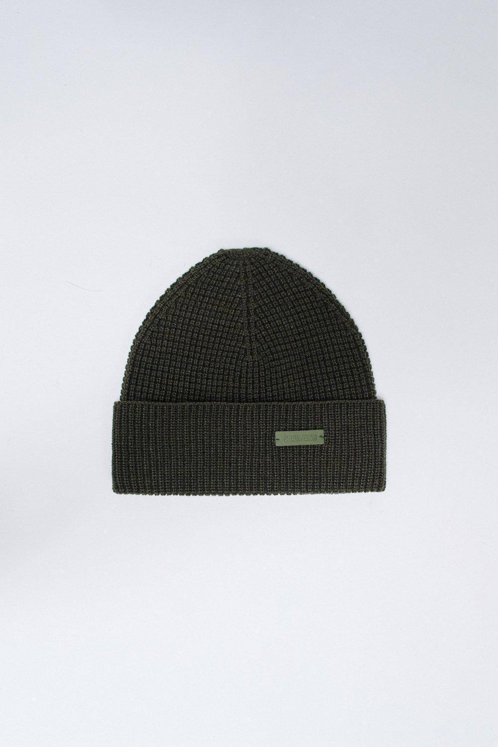Knitted Hat, Green, medium