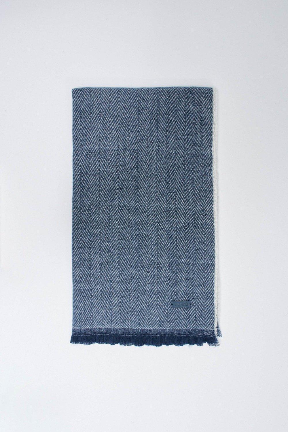 Blue Striped Scarf, 2101_830, large image number 0