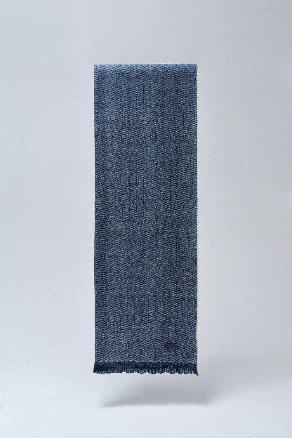 Blue Striped Scarf, 2101_830, large image number 4