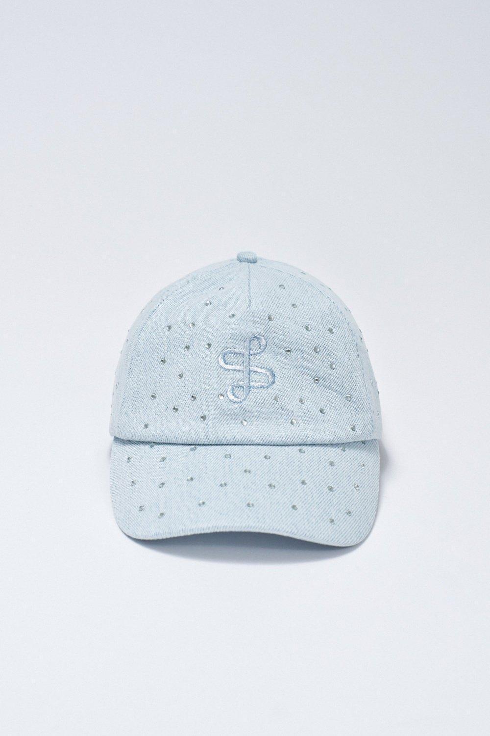 Denim Embellished Baseball Hat, 2101_852, large image number 0
