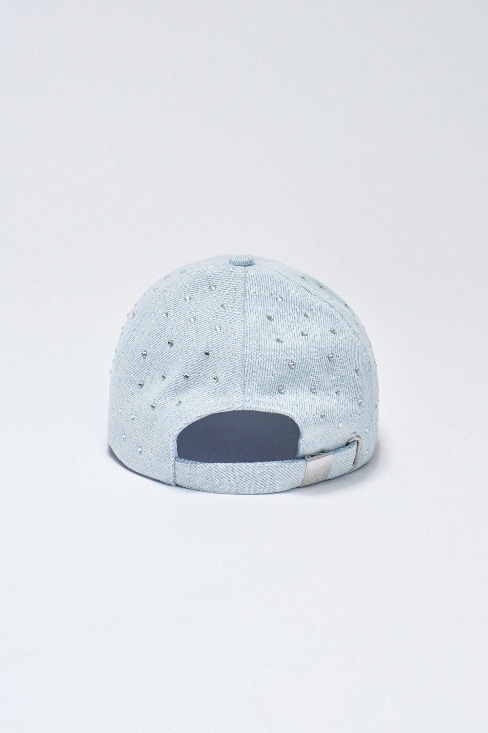 Denim Embellished Baseball Hat, 2101_852, large image number 3